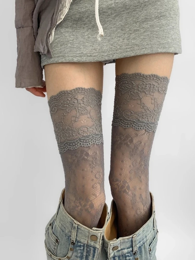Sexy lace trimmed nylon fishin - đánh giá và giá Fishing Socks