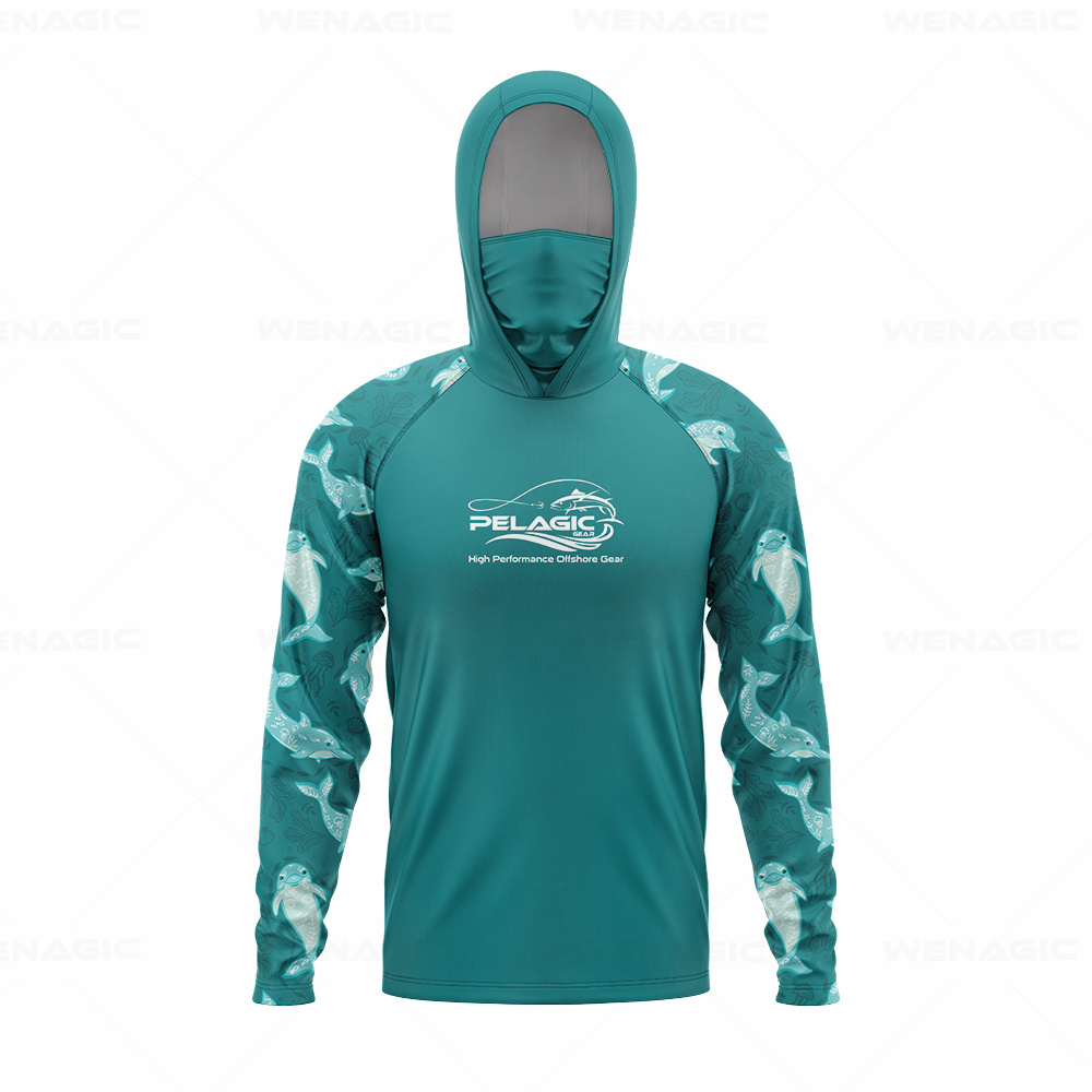 pelagic gear Men Hood Fishing  - đánh giá và giá Fishing Shirt Uv Protection