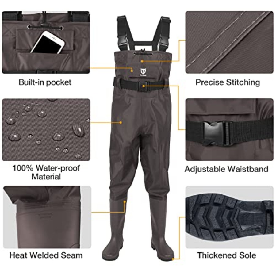 Bootfoot Chest Wader, 2-Ply Ny - đánh giá và giá Fishing Waders