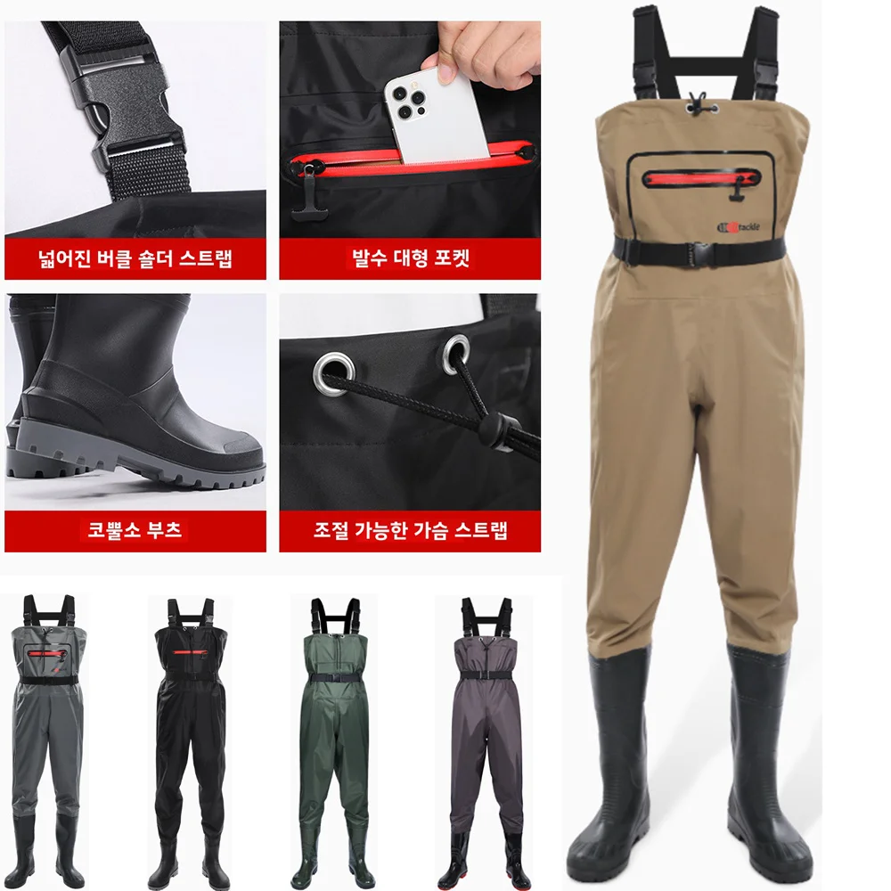 Waterproof Chest Waders with F - đánh giá và giá Fishing Waders