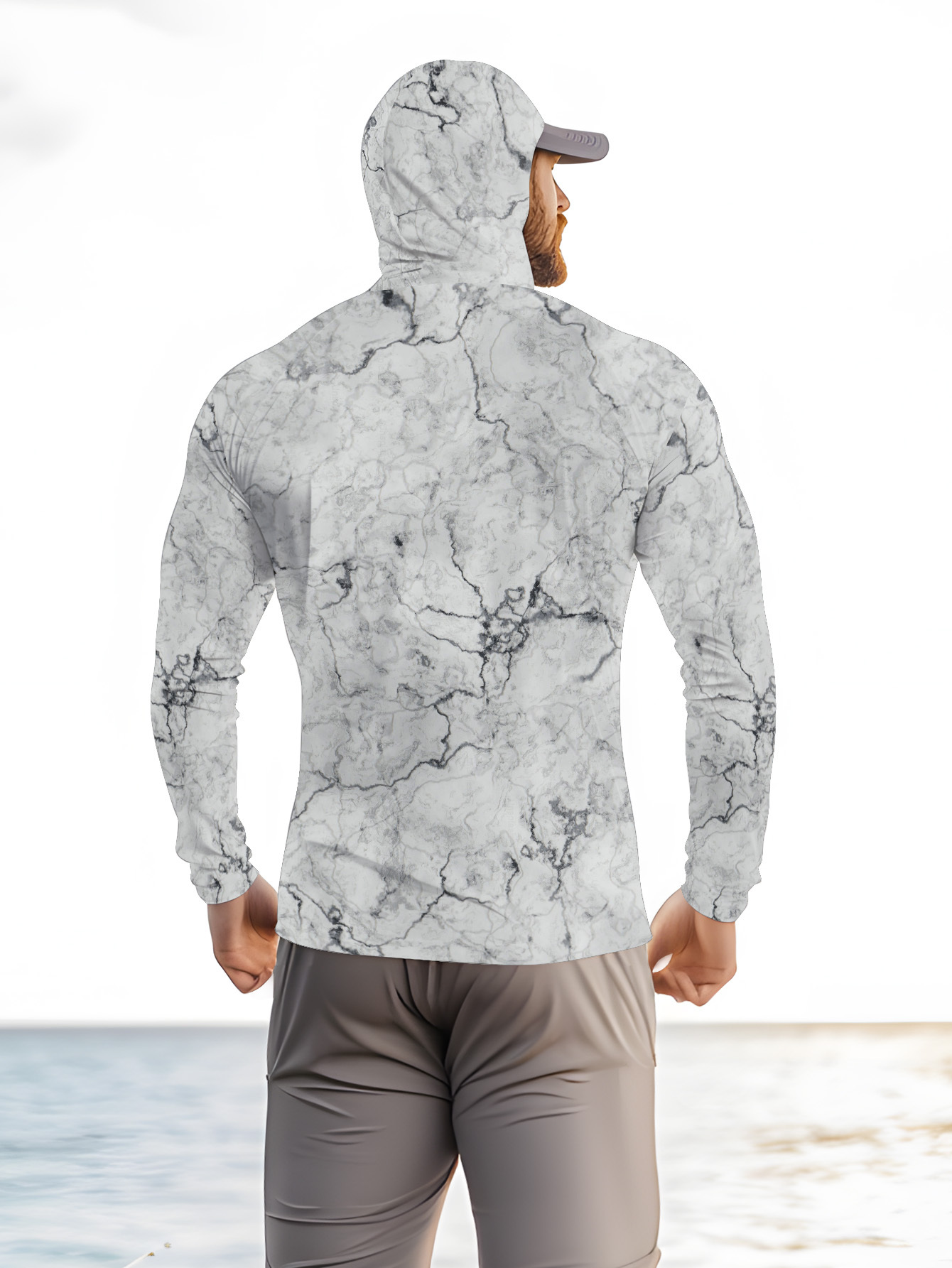 Men Hood Fishing Shirt long sl - đánh giá và giá Fishing Shirt Uv Protection
